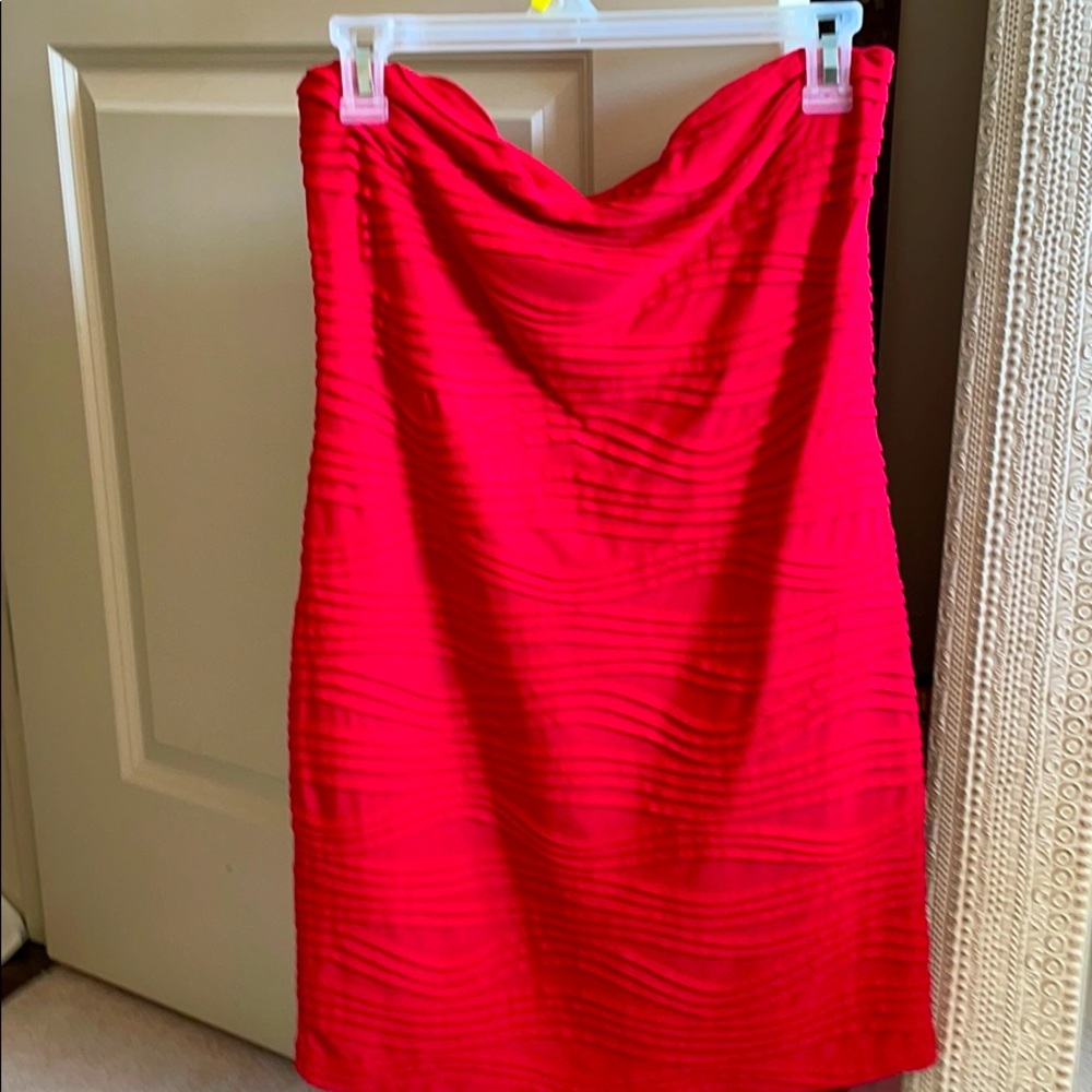 ASOS red tube dress